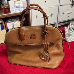 Dooney & Bourke Tan Leather Satchel